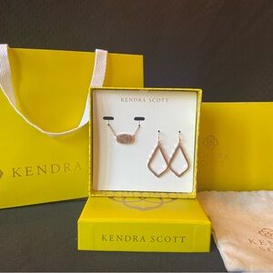 Sophia & Elisa Gift Set - Rose Gold Drusy